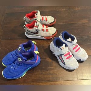 NIKE boys basketball shoes youth size 2!  Luka, Greek Freak, and Kyrie Flytrap.